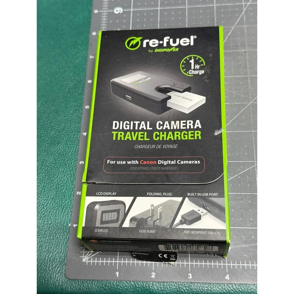 Digipower - Digital Camera Travel Charger for Canon Batteries (NB4L, NB6L, NB8L)